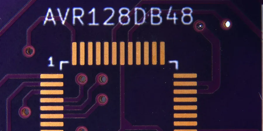 A side-by-side comparison of different PCBs.