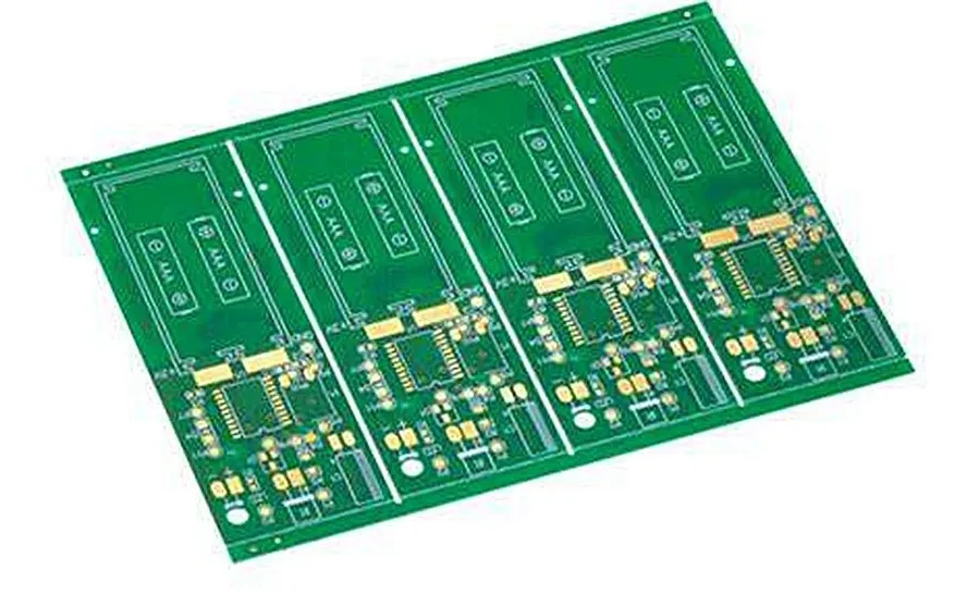 A double-sided circuit board with components on both sides.