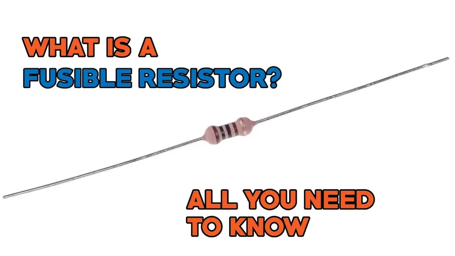Hands replacing a fusible resistor on a circuit board.
