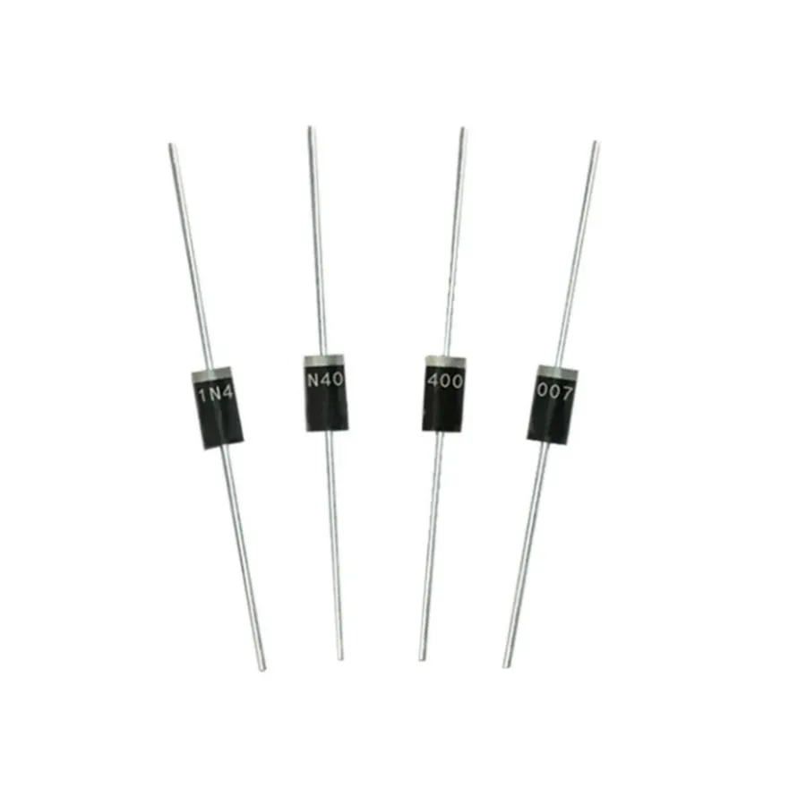 A close-up of a 1N4007 diode.