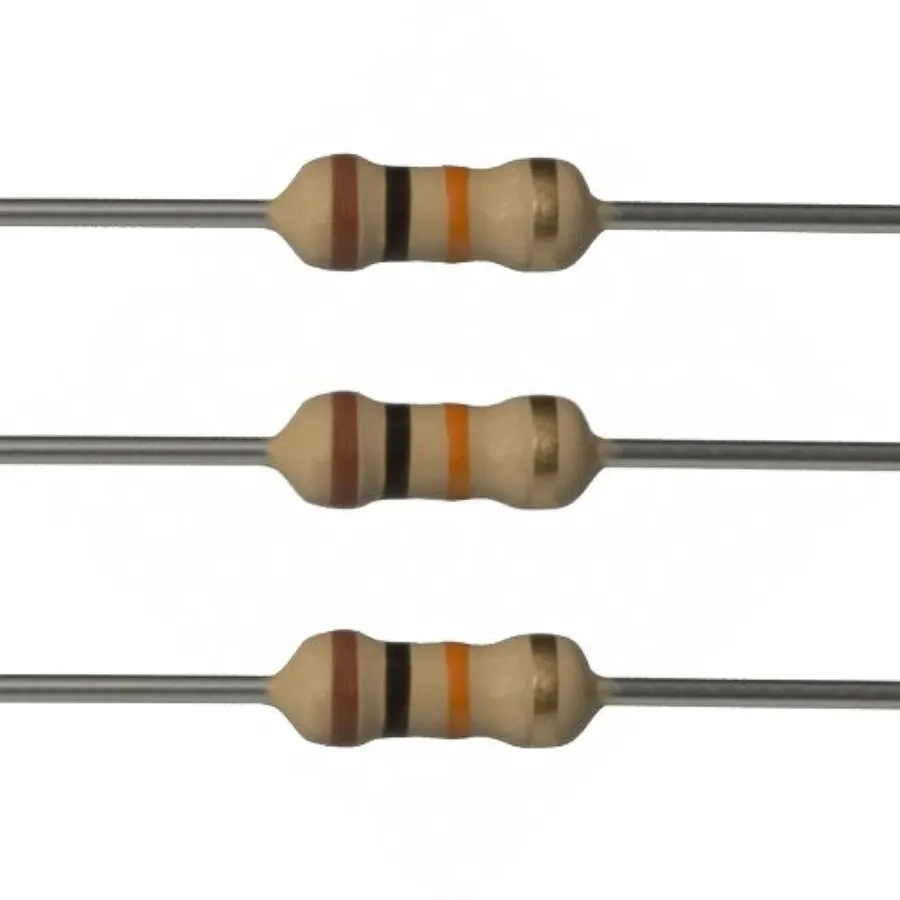 Various package types of 10k ohm resistors.