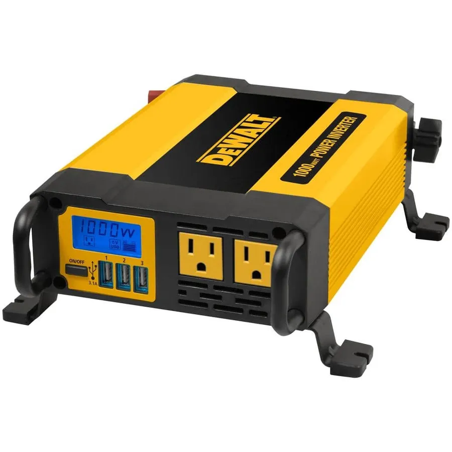 A power inverter inside a car.