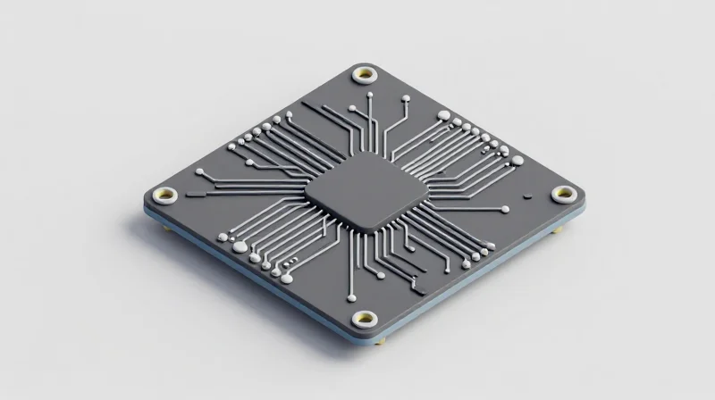 Principles of High-Reliability PCB Design for High-Voltage Environments An isometric view of a high-voltage PCB layout showing clear isolation zones and dielectric protection, demonstrating system reliability.