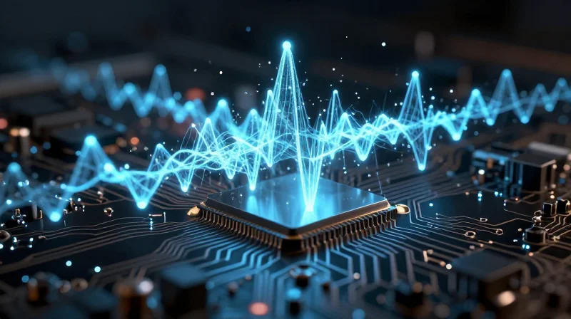 Abstract representation of shielding layers around high-voltage circuit components.