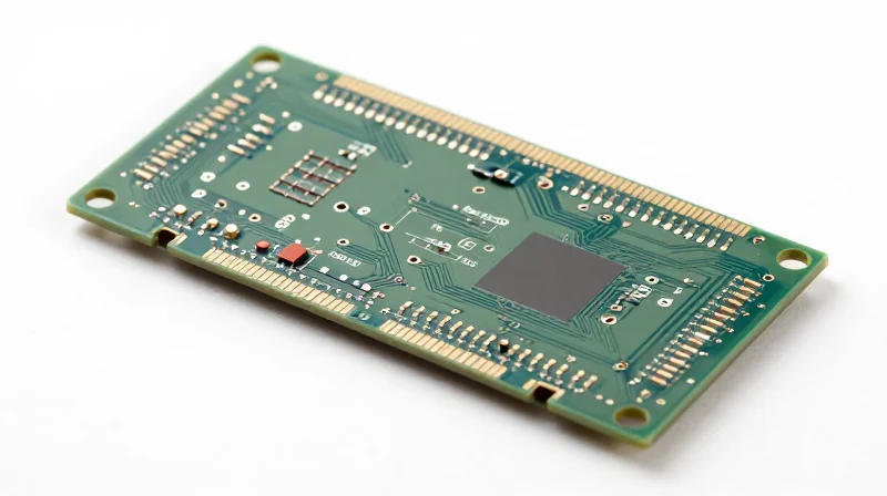 Substrate Selection: Beyond Standard FR-4 Macro close-up of a specialized non-magnetic ceramic PCB substrate with clean copper traces.