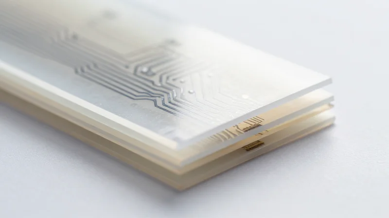 Material Selection: Balancing Biocompatibility and Electrical Performance A visual representation of high-performance biocompatible materials used in flexible circuits for medical applications.