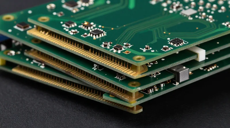 Anatomy of Rigid-Flex: The Legacy Standard Anatomy of a rigid-flex PCB showing multi-layer interconnections.