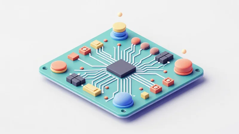 The Strategic Importance of DFM in High-Volume PCBA Isometric 3D representation of an optimized electronic circuit board design process