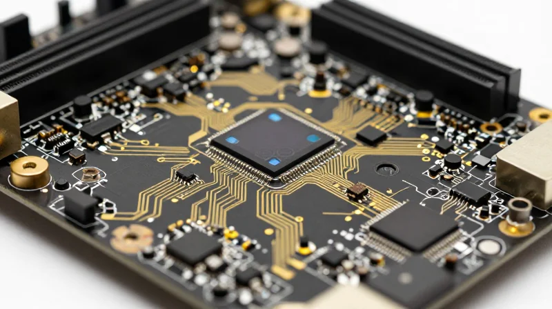 Vision-Integrated PCB Solutions: The New Gold Standard A modern, advanced robotic motherboard featuring high-speed circuitry and integrated optical sensors