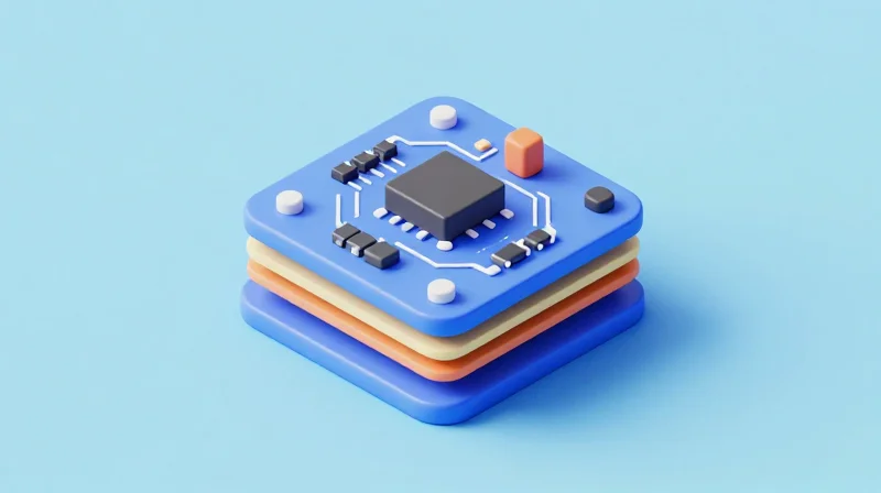 Impact on PCB Layout and Thermal Management Isometric view of a compact power PCB layout
