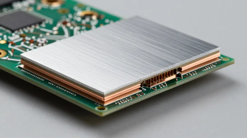 Understanding the Anatomy of an Aluminum-Backed PCB A cross-section view of an aluminum-backed PCB showing metal base, dielectric layer, and copper traces