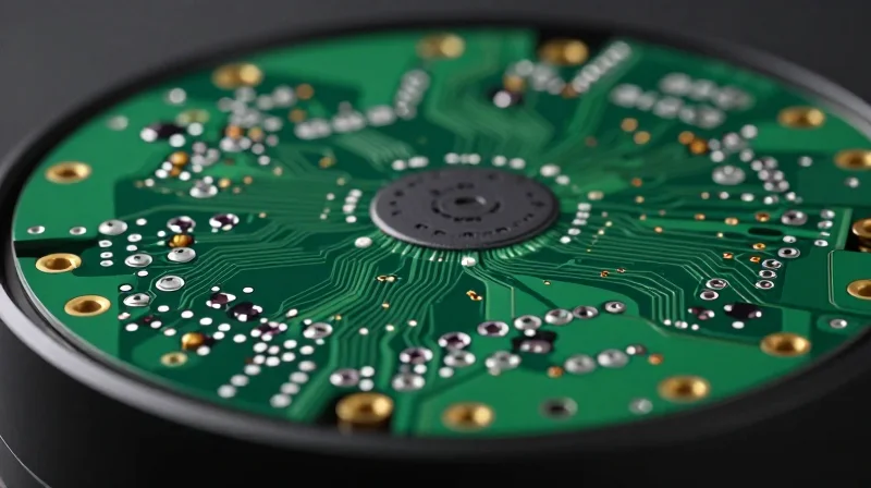 The Direct Correlation Between PCBA Quality and Product Lifecycle A close-up of a high-tech printed circuit board assembly inside a robotic cleaner, showcasing intricate electronic components and quality craftsmanship.