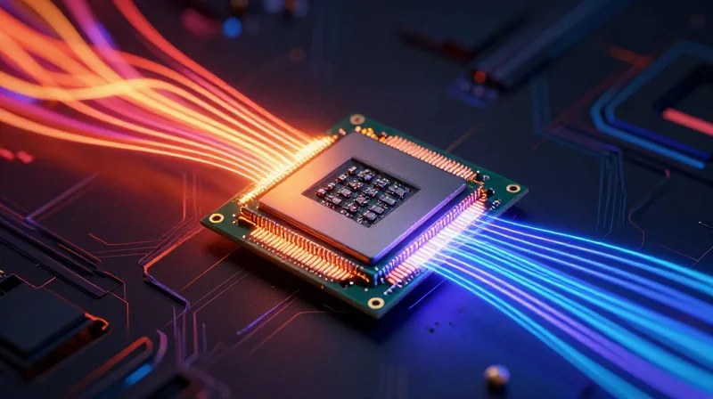 Thermal Management and Power Density in Compact Form Factors Conceptual 3D rendering of heat dissipation in a compact camera module