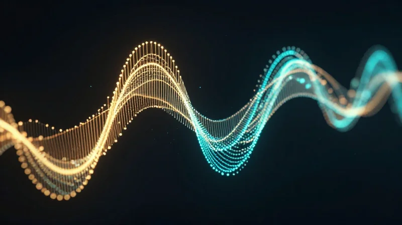 Prioritizing ADC Resolution for High-Accuracy Weighing Abstract conceptual visualization of high-resolution digital signal conversion.
