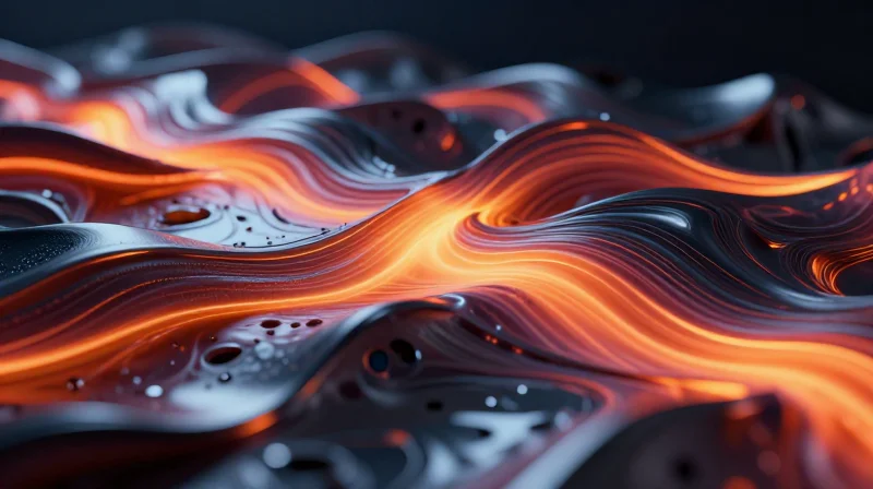An artistic representation of high-performance substrate material resilient to extreme temperatures.