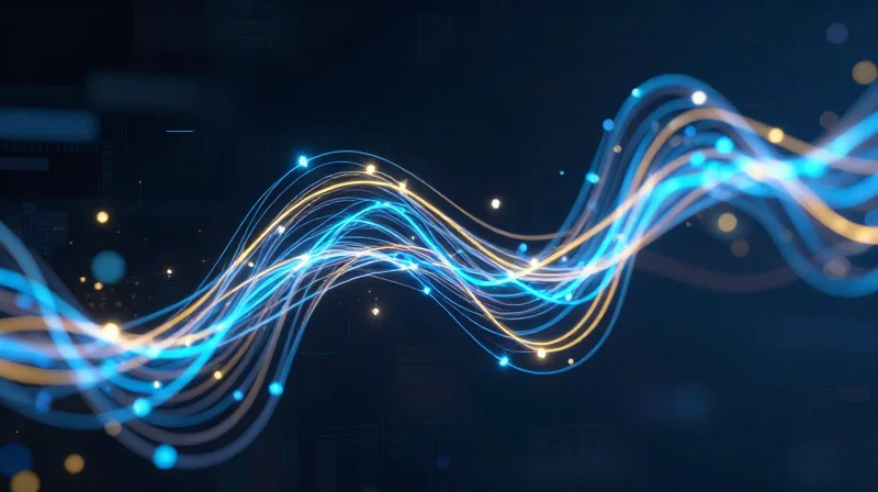 Abstract representation of electrical energy flow and potential interference