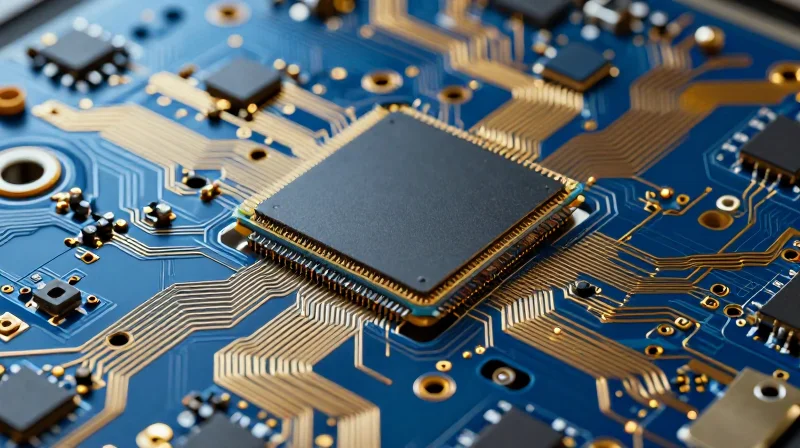 High-density interconnect PCB design with intricate microscopic pathways