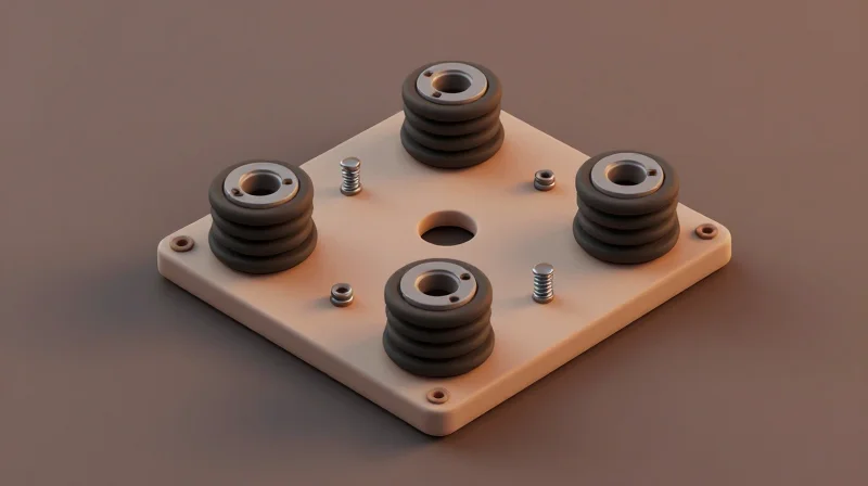 A robust mounting system for a PCB used in heavy industrial vibration zones