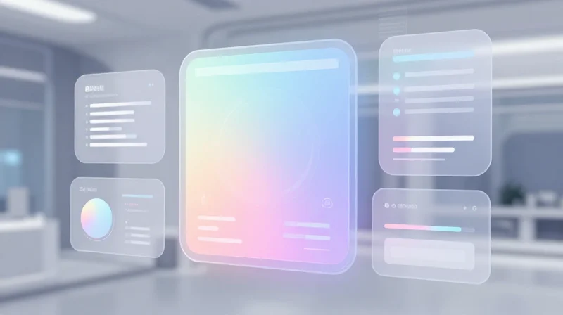 Conceptual visualization of advanced HMI featuring holographic interaction and diagnostic feedback.