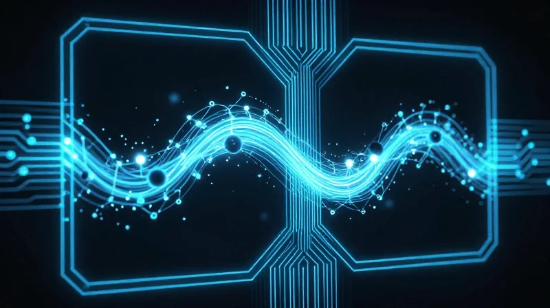 Abstract visualization of extreme stress testing conditions for industrial electronics.