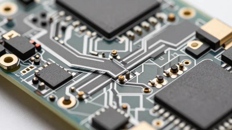 Macro view of high-durability PCB interconnects and soldering.