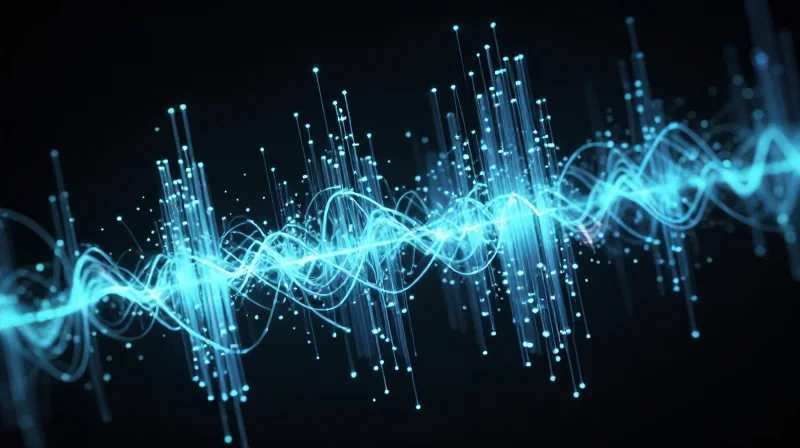 Abstract representation of testing electronics in a simulated harsh environment.
