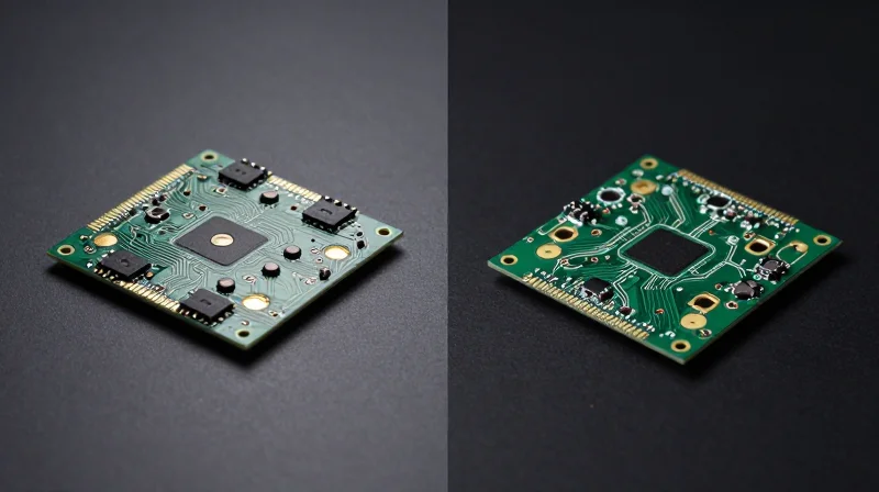 Comparison of two different PCB architectures.