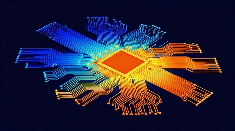 Heat map visualization on a complex electronic board