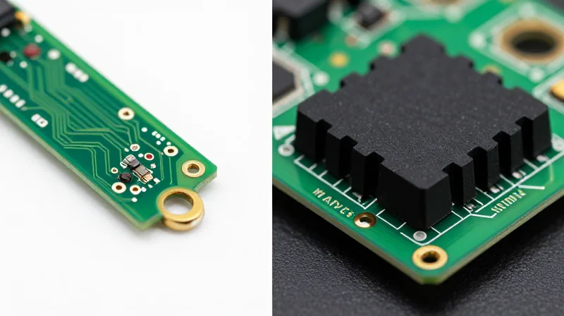 Comparison of a fragile consumer electronic PCB and a rugged, hardened industrial IoT PCB side-by-side
