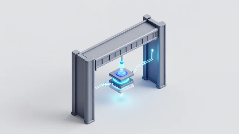 Conceptual 3D visualization of hardware and software integration