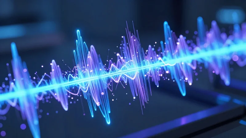 Abstract visualization of stable electromagnetic wave propagation through a material
