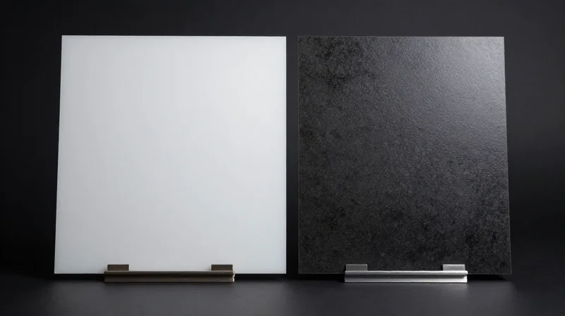 Side-by-side comparison of satellite material types