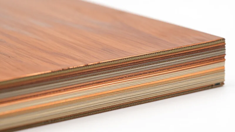 Cross-section view of a high-frequency PCB laminate layer stack-up