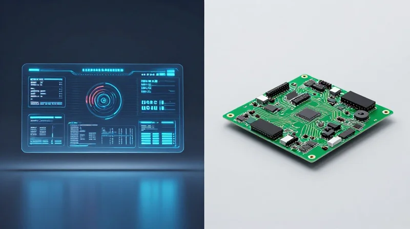 Comparison between digital software simulation and physical hardware