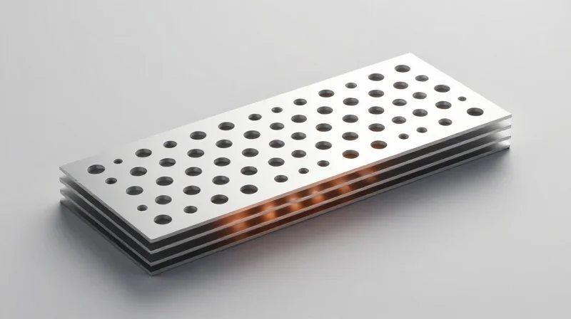 Cross-section visualization of laser drilled microvias in a PCB substrate