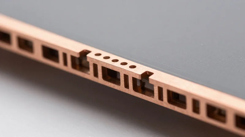 Professional PCB test coupons on a board perimeter