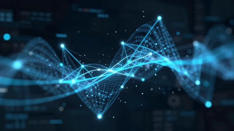 Abstract representation of analytical data and testing nodes
