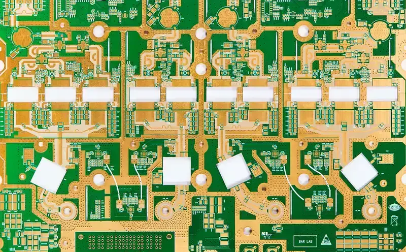 A PCB board designed for high-frequency signals