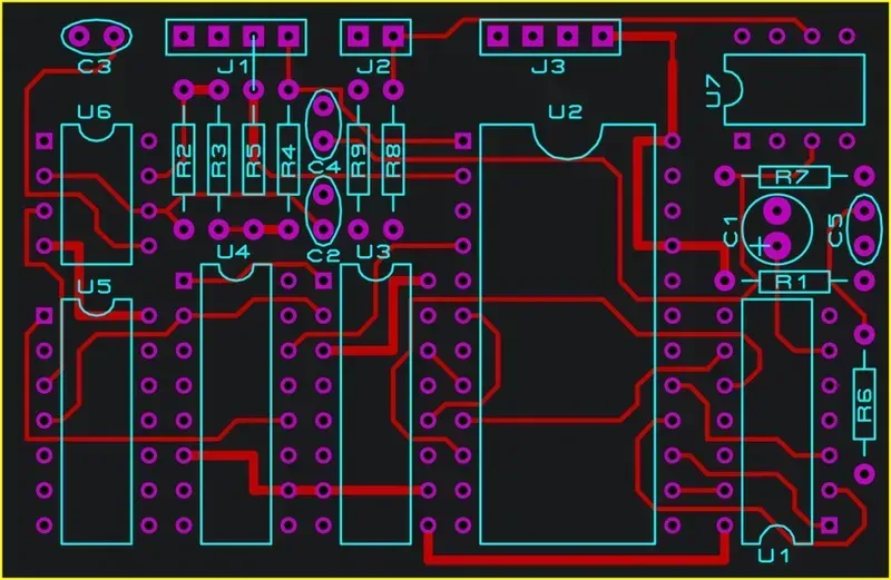 Detailed PCB layout design