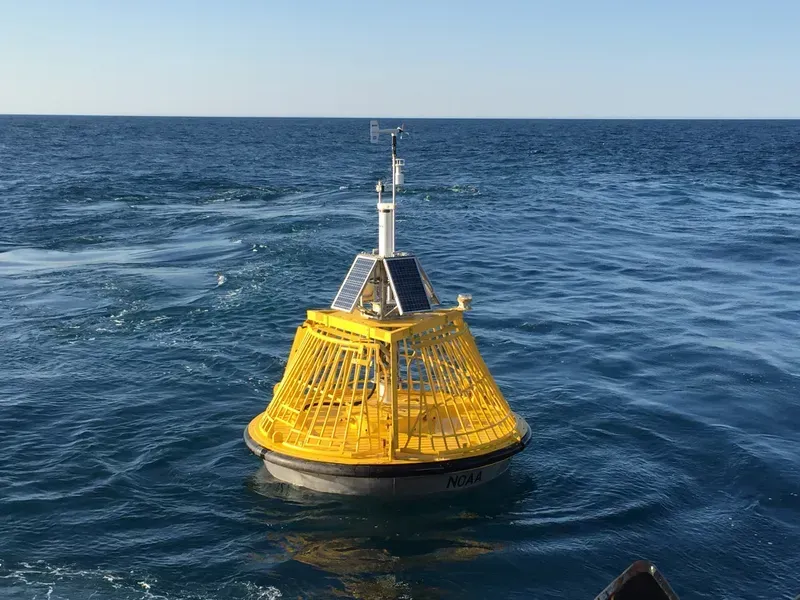 A prototype PCB designed for use in an ocean data buoy