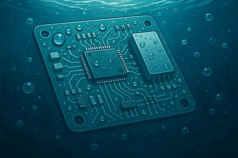 Corrosion testing of a PCB for underwater use