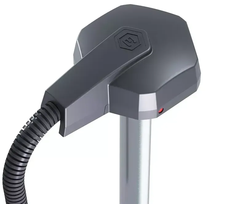 A close-up of a fuel monitoring sensor.
