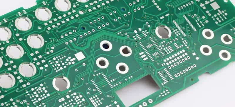 A PCB board undergoing an immersion test.