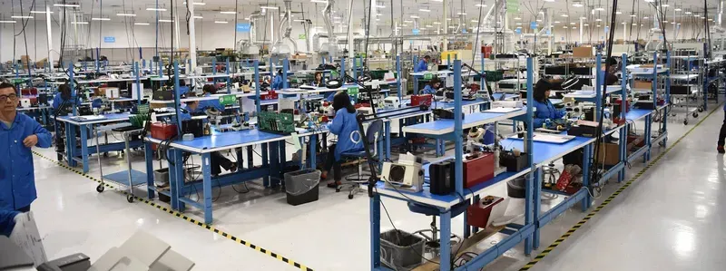 A workshop for manufacturing PCBs.