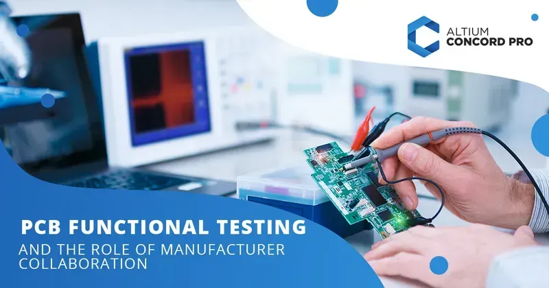 A technician performing functional testing on a PCB