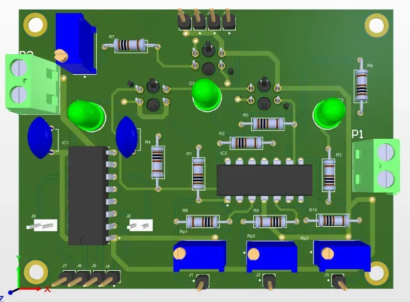 Details of a robot PCB design