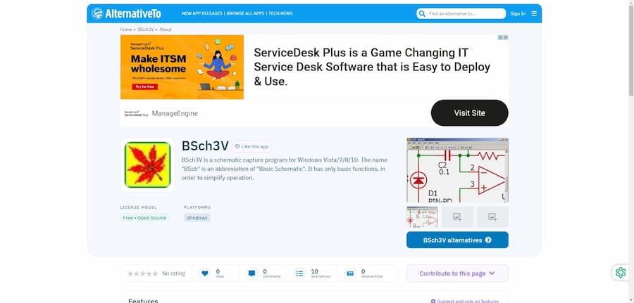 Bsch3v - open source freeware with 3D view capabilities