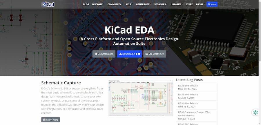 KiCad EDA - powerful free PCB design software released for 22 years!