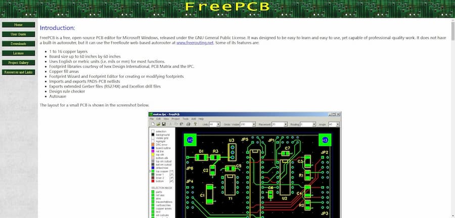 FreePCB - Simple Free Open Source PCB Design Software