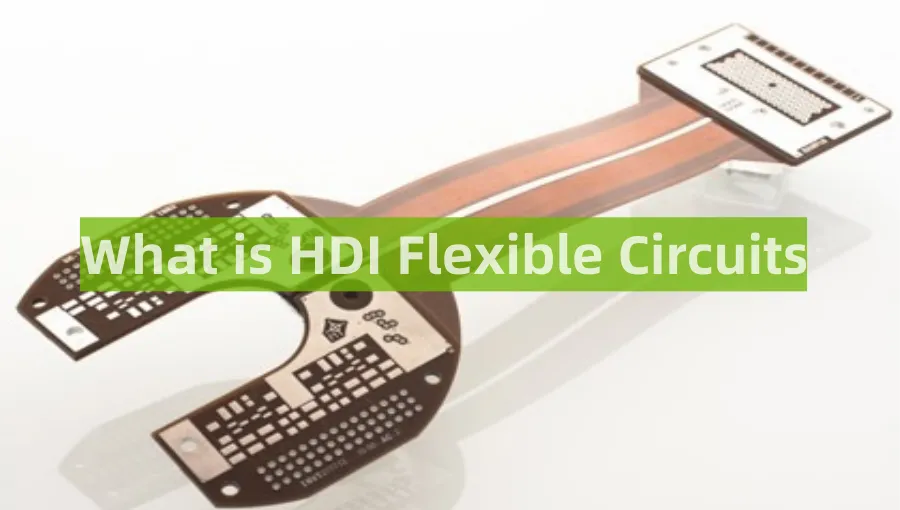 A flexible high-density interconnect PCB.